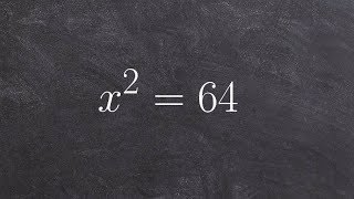 Solving a quadratic equation using inverse operations