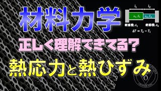 9. 熱応力・熱ひずみについて(材料力学)