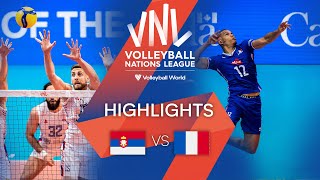 🇷🇸 SRB vs. 🇫🇷 FRA - Highlights Week 1 | Men's VNL 2022