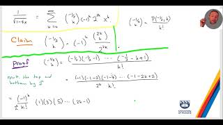 Newton's Binomial Theorem. MATH 222, Discrete and Combinatorial Math, University of Victoria.