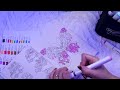 asmr let s color together whisper u0026 chewing gum ♡