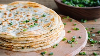 How to make Scallion cake (dumpling skin) / 葱油饼（饺子皮版）