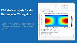 EM Mode Analysis For The Rectangular Waveguide | COMSOL Multiphysics Tutorial-5