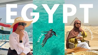 Egypt Travel Vlog | visiting the pyramids, beach & shopping