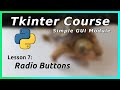 Radio Buttons - Tkinter Tutorial (Part 7)