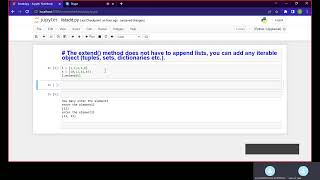 List In Python Extend Method Tutorial(l3) in hindi
