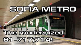 Sofia Metro - Metrovagonmash train 81-717 after modernization