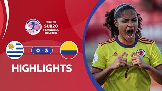 CONMEBOL Sub20 FEM 2022 | Uruguay 0-3 Colombia | HIGHLIGHTS