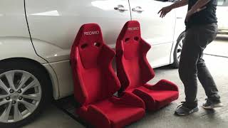 พาชมเบาะ RECARO SR-6 KK100S RED