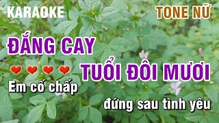 Karaoke Đắng Cay Tuổi Đôi Mươi - Tone Nữ - Nhạc Sống Mai Linh