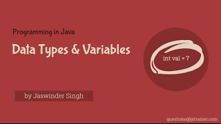 002 - Programming in Java - Integer Data Type