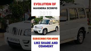 ||🔥 Evolution of Mahindra scorpio🔥|| [2002 - 2022] || #viralshorts #offroad #scorpio #shorts