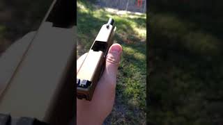 bullet flip challenge #glock #9mm #guntrick