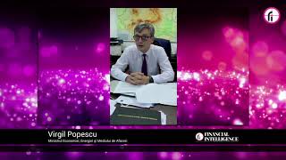 Virgil Popescu, Ministrul Economiei, la Gala Financial Intelligence Awards 2020