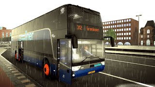 Fernbus Simulator - Van Hool TDX27 Astromega Double Decker Coach ! GAMEPLAY !