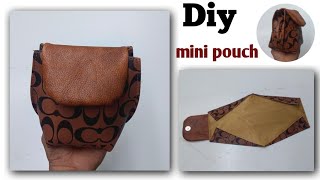 Diy Pouch Bag Without Zipper | Mini Pouch Making at home | Small Pouch Making At Home