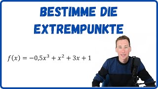 Extrempunkte berechnen (Analysis, ganzrationale Funktionen)