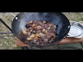 insane fire cooking feast in the wild you need to see this