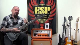 ESP LTD H7-2015 40TH Anniversary 2015 See Thru Black Satin Seven String Electric Guitar Demo