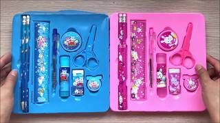 HỘP DỤNG CỤ HỌC TẬP 9 MÓN HELLO KITTY có bút, thước, gôm... Pencil box (Chim Xinh)