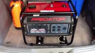 Harbor Freight Predator 4000 watt generator unboxing and overvi