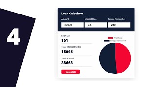 How To Create A Loan Calculator App Using HTML, CSS & JavaScript - Part 4