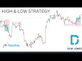 Nasdaq and Us30's high and low strategy (95% success rate)