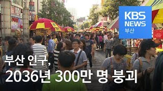 부산 인구,2036년 300만 명 붕괴