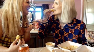 TRYING GRILLED CHEESE WAFFLES WITH JEFFREE STAR!