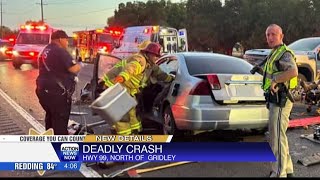 CHP investigates deadly crash on Highway 99 in Butte County