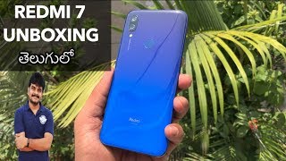 Xiaomi Redmi 7 Unboxing \u0026 initial impressions ll in Telugu ll