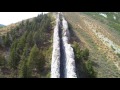 drone footage of the devil s slide on i84 in utah