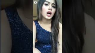 Jannat Zubair singing galtiyan Tu Itni Karda Maine Bhi Jaane Diya #blue dress #viral #short