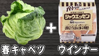 春キャベツの簡単レシピ！春キャベツとウインナーのテリマヨ炒め　お手軽美味しいおかずの作り方/春キャベツレシピ/ウインナーレシピ/作り置きおかず【あさごはんチャンネル】