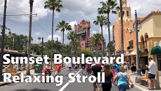 Disney's Hollywood Studios - Sunset Boulevard - Relaxing Stroll in 4K 60fps