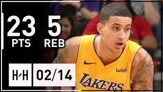 Kyle Kuzma  Highlights Lakers vs Pelicans (2018.02.14) - 23 Pts, 5 Reb off the B