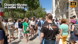 🇫🇷 Paris, 14 Juillet 2023, Champs-Elysées - Walking Tour [4K - 60 fps]
