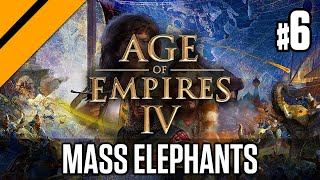 Triple TC Mass Elephant Grindfest | Delhi Sultanate vs Rus | Age of Empires 4