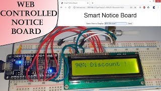 IoT Web Controlled Smart Notice Board using NodeMCU ESP8266