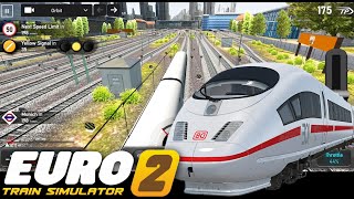 Passenger train ICE3 in Career Mode Euro Train Simulator 2 mobile game
