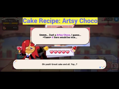 Cake Recipe: Artsy Choco (Holiday Cake Shop Event) - Cookie Run Kingdom