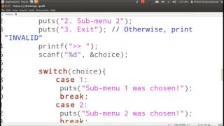 [C basics] Menu (Part 2)