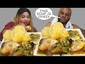 SERVING MY HUSBAND LEFT-OVER SOUP WAS A BAD IDEA | OIL-LESS OKRA SOUP WITH POUNDO | MUKPRANK