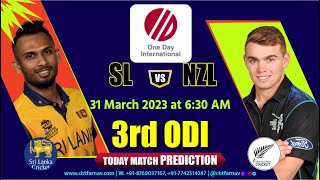 New Zealand vs Sri Lanka 3rd ODI Match Prediction Today NZ vs SL One Day Match Prediction Toss Tips