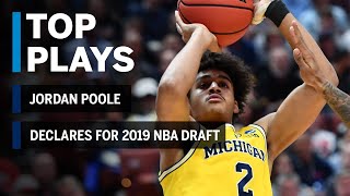 Highlights: Jordan Poole Declares for 2019 NBA Draft | Michigan | B1G Basketball