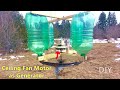 Homemade Vertical Axis Wind Turbine Generator DIY [ made from free scrap ]