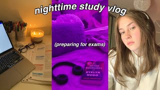 EVENING STUDY VLOG | prepare for A-levels & revision techniques