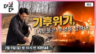 [예고] 기후위기, LA산불은 무엇을 말하나 / 더 보다 45회 (KBS 2025. 2. 9.)