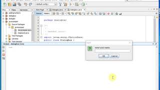 input with a dialog box in java