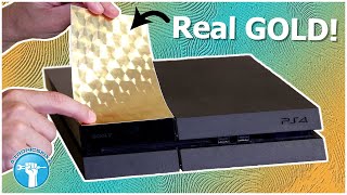 I Wrapped My PS4 (and Switch) in REAL GOLD!